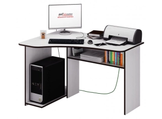 Компьютерный стол Триан-1 угловой белый