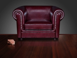 Офисный диван Боттичелли Слик-1  кожа Stella/комбинированная