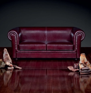 Офисный диван Боттичелли Слик-2 кожа Stella/комбинированная