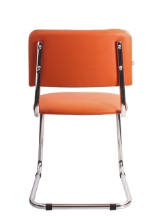 офисный стул Sylwia chrome оранжевый