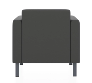 Офисный диван ЕВРО кресло железно-серый P2 euroline 7024