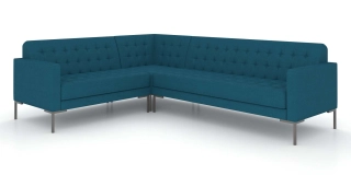 Офисный диван НЕКСТ угловой диван 2U3 голубой Twist