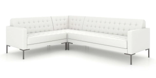Офисный диван НЕКСТ угловой диван 2U3 ультра белый ИК Домус