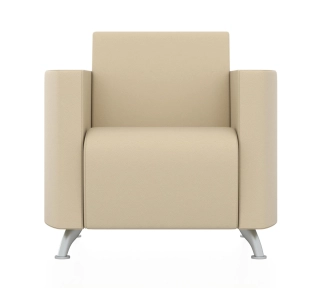 Офисный диван СИТИ кресло ультра белый ИК Домус