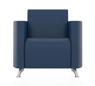 Офисный диван СИТИ кресло бриллиантово-синий P2 euroline