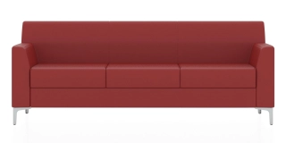 СМАРТ 3-х местный диван красный P2 euroline
