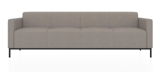 ЕВРО 2 4-х местный диван серый Kardif 9011
