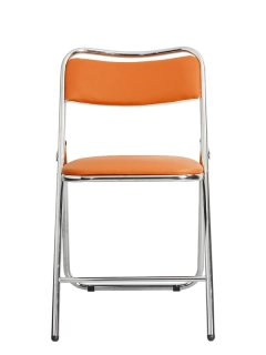 офисный стул Elegant  chrome оранжевый
