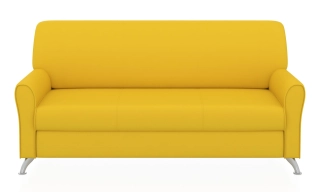 ЕВРОПА 3-х местный диван желтый Velutto