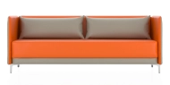 ГРАФИТ Н 3-х местный диван низкий оранжевый/кварцевый серый P2 euroline