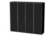 GALA Шкаф для бумаг с гардеробом ELLIB041 BLACK