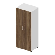 Шкаф для одежды (2 двери, 1 полка + штанга, ручки - алюминий) OMHS831