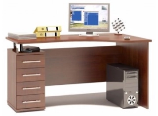 Письменный стол КСТ-104.1 левый венге / беленый дуб