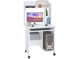 Компьютерный стол КСТ-10.1 с надстройкой КН-01 белый