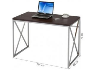 Письменный стол CD-2147-W MK-6342 хром / темный орех