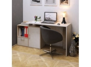 Письменный стол Слим-4 дуб сонома / белый