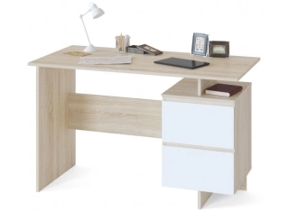 Письменный стол СПМ-19 дуб сонома / белый
