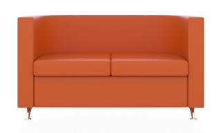 ЭРГО 2-х местный диван оранжевый P2 euroline