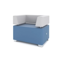 Кресло M2-1S синий/серый