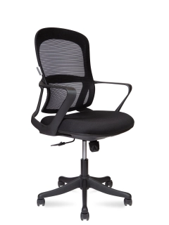 офисный стул 336B-LB Play LB black черный пластик черная ткань