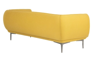Офисный диван Фрэнк-2 кожа Stella/комбинированная желтый