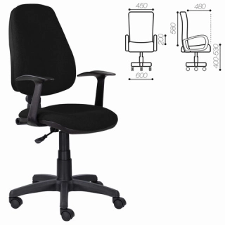 офисный стул Comfort MG-321  ткань, черное