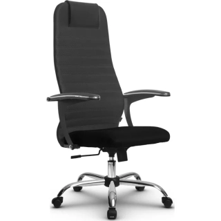 офисный стул SU-BU158-10 Ch темно-серый/черный