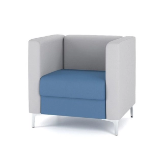 Кресло M6-1S синий/серый