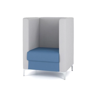 Кресло M6-1S2 синий/серый