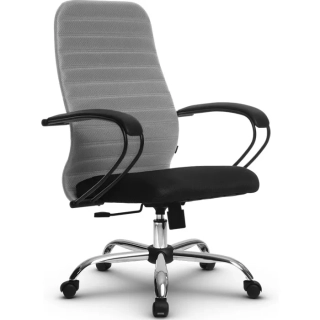 офисный стул SU-СК130-10 Ch светло-серый/черный