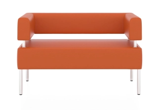 МС двухместный диван оранжевый P2 euroline