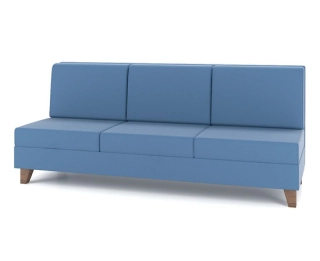 Офисный диван Модуль M16-3D трехместный, синий