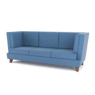 Офисный диван M16-3S трехместный синий