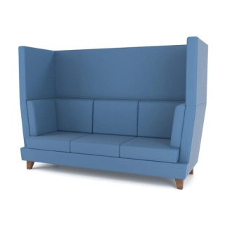 Офисный диван M16-3S2 трехместный синий