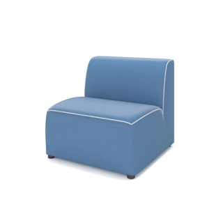 Офисный диван Модуль M19А-1D одноместный, синий