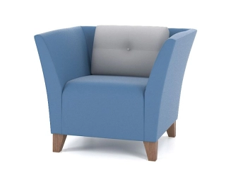 Кресло M21/1-1S синий/серый
