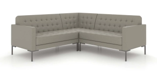 Офисный диван НЕКСТ угловой диван 2U2 кварцевый серый P2 euroline