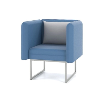 Кресло M24-1S синий/серый