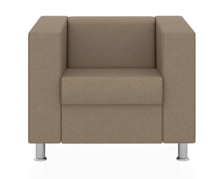 Офисный диван АПОЛЛО кресло светло-коричневый Kardif
