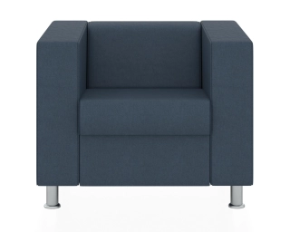 Офисный диван АПОЛЛО кресло синий Kardif