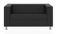 АПОЛЛО 2-х местный диван черный ИК Домус