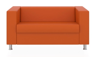 АПОЛЛО 2-х местный диван оранжевый P2 euroline