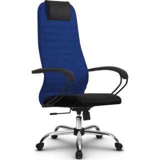офисный стул SU-BK130-10 Ch синий/черный