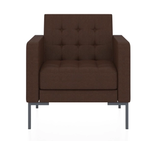 Офисный диван НЕКСТ кресло темно-коричневый Twist