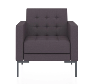 Офисный диван НЕКСТ кресло темно-коричневый Velutto