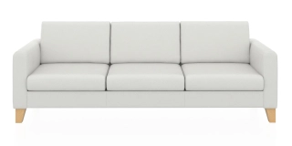БЕРГЕН 3-х местный диван ультра белый P2 euroline