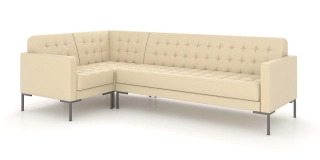Офисный диван НЕКСТ угловой диван 1U3 кремово-белый ИК Домус