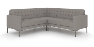 Офисный диван НЕКСТ угловой диван 2U2 светло-серый Twist