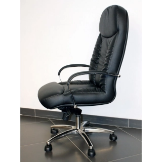 офисный стул Ренуар DB-800/хром кожа