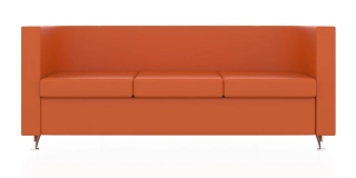 ЭРГО 3-х местный диван оранжевый P2 euroline